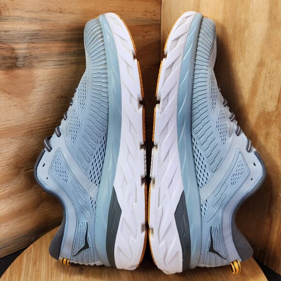 Hoka Bondi 7 Mens Gray Running Shoes Sneakers Size 14 - Picture 7 of 9